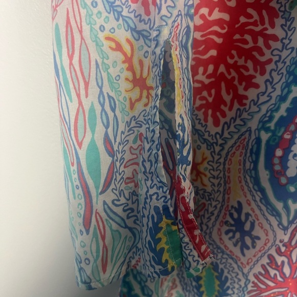 Lilly Pulitzer Courtney Multi Let Minnow Beaded Tunic Shift Dress size small - Picture 10 of 11